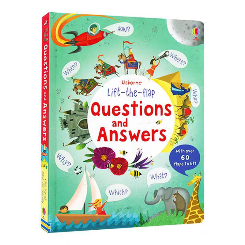 Lift-The-Flap Large Format English Kidsren's Enlightenment Popular Science Puzzle Flip Book Cognitive Learning Picture Book