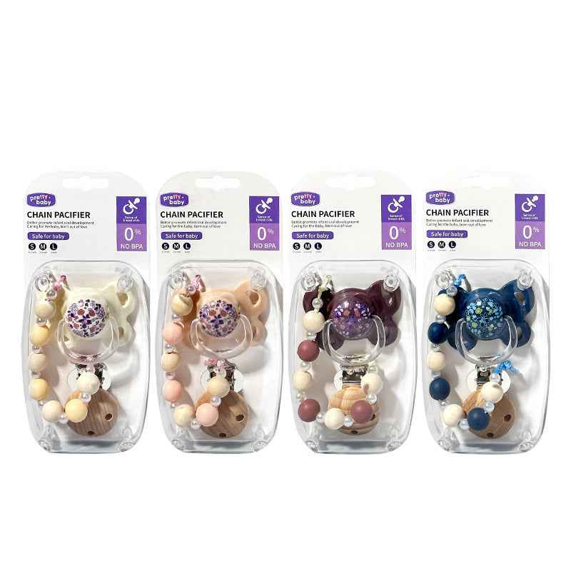 New Baby Pacifier, Super Soft, Imitating Breast Milk, Food-Grade Silicone Teether, Baby Teething Toy, Foreign Trade Wholesale