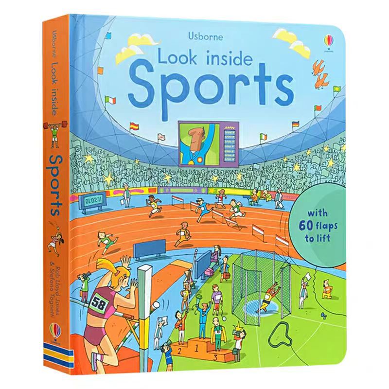 Lift-The-Flap Large Format English Kidsren's Enlightenment Popular Science Puzzle Flip Book Cognitive Learning Picture Book