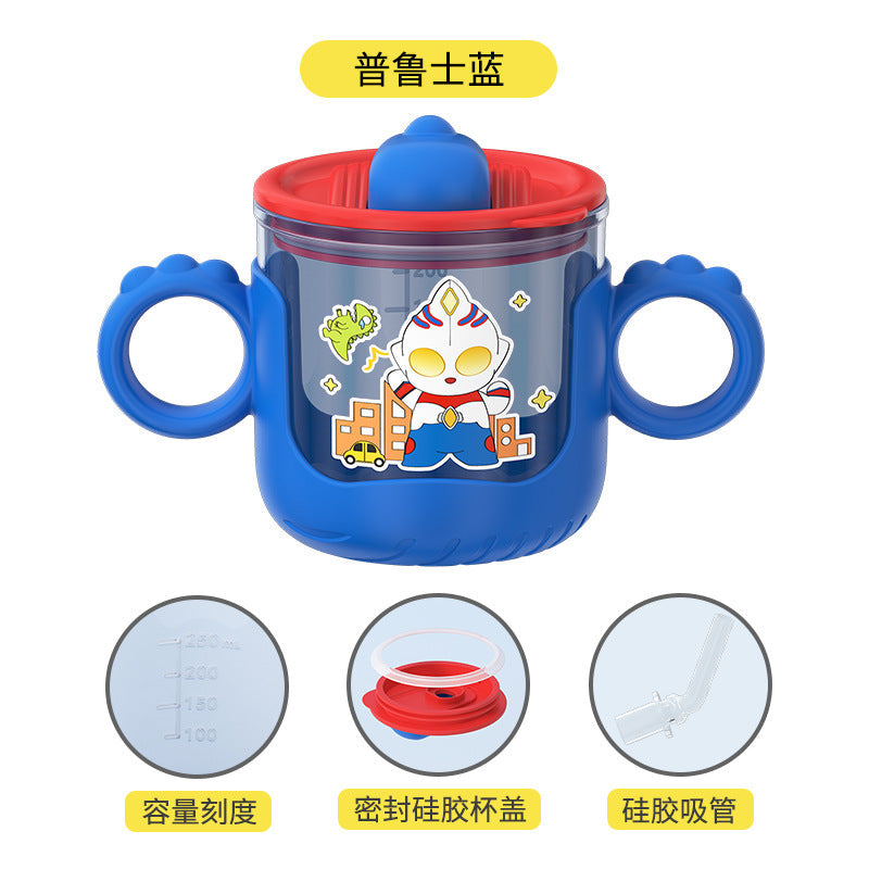 New drinking cup baby special with handle scale baby suction cup drinking cup drop-proof children's cup wholesale