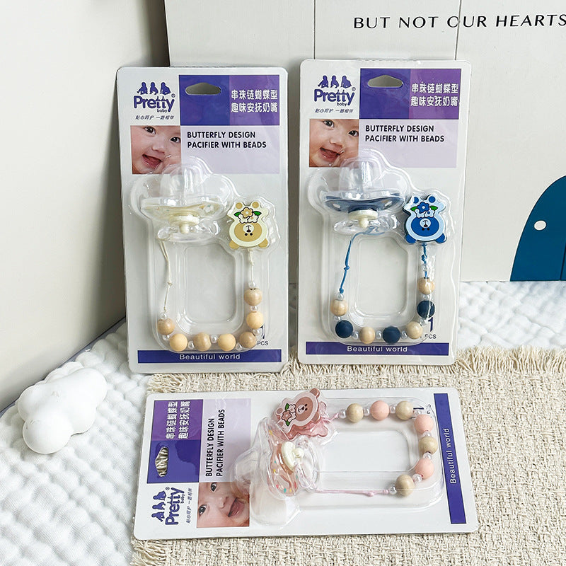 New Baby Pacifier, Super Soft, Imitating Breast Milk, Food-Grade Silicone Teether, Baby Teething Toy, Foreign Trade Wholesale