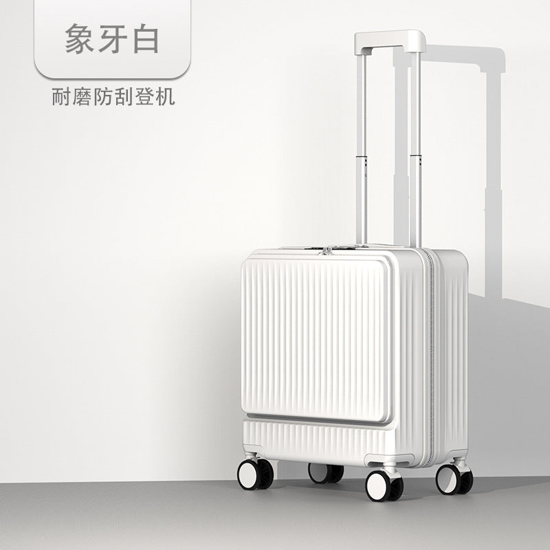 Factory Wholesale Front-Opening Suitcase with Open Front | Unisex Carry-On Luggage Trolley Case, 18-Inch Combination Lock Travel Briefcase Small Case