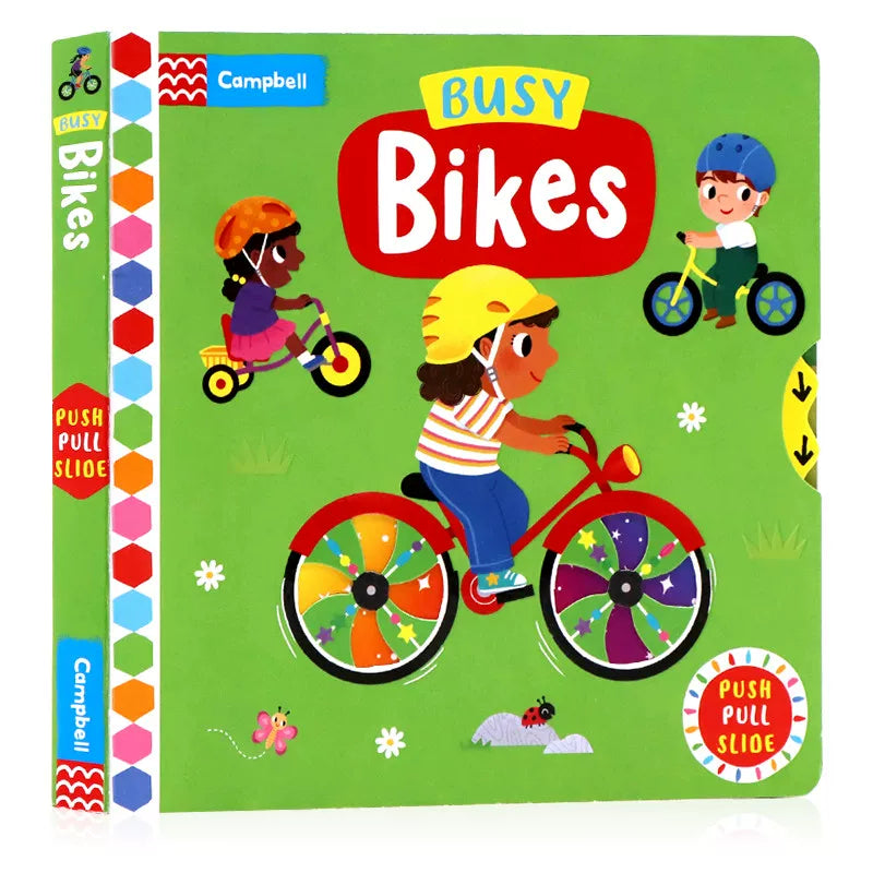 The Wheels on the Bus (English Original Nursery Rhyme Book with Mechanism