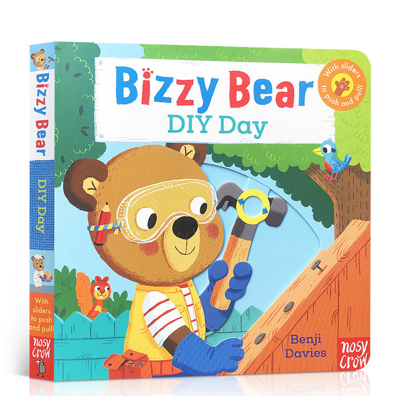Baby Early Education Bizzy Bear Busy Bear Picture Book Sing Along with Me Push-Pull Book
