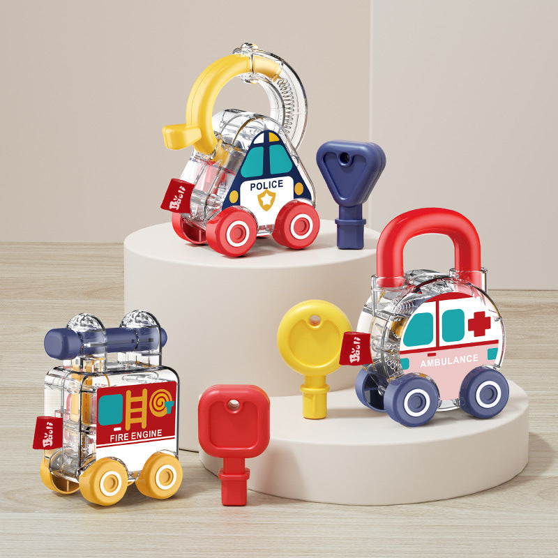 Polaroid Children's Unlock Key Toy Early Education Educational Car Baby Sense Training Unlock Car Kindergarten Teaching Aware