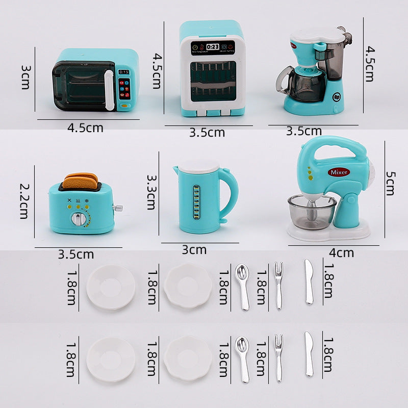 Children's play toys diy assembled manual mini simulation home appliance model doll house accessories factory customization