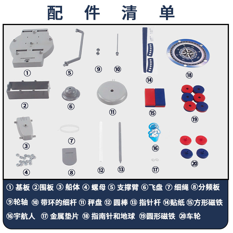 Magnet Science Small Production Material Package Cross-Border Physics Puzzle Science and Education Cutting-Edge Suspended Toy Set Science Experiment