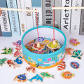 Wooden Barrel Magnetic Fishing Toy Direct From Manufacturer Educational Brain-Teasing Game for Kids, Wooden Fishing Play Set for Wholesale
