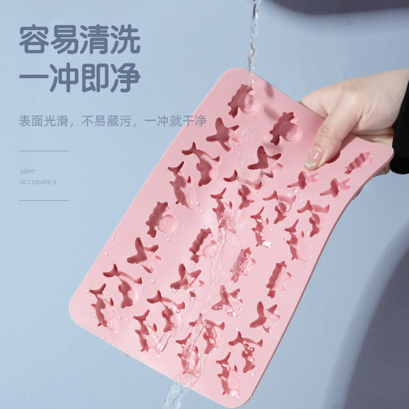 Creative DIY Animal Fruit Silicone Mold Qq Sugar Homemade Jelly Food Grade High Temperature Resistant Gummy Mold