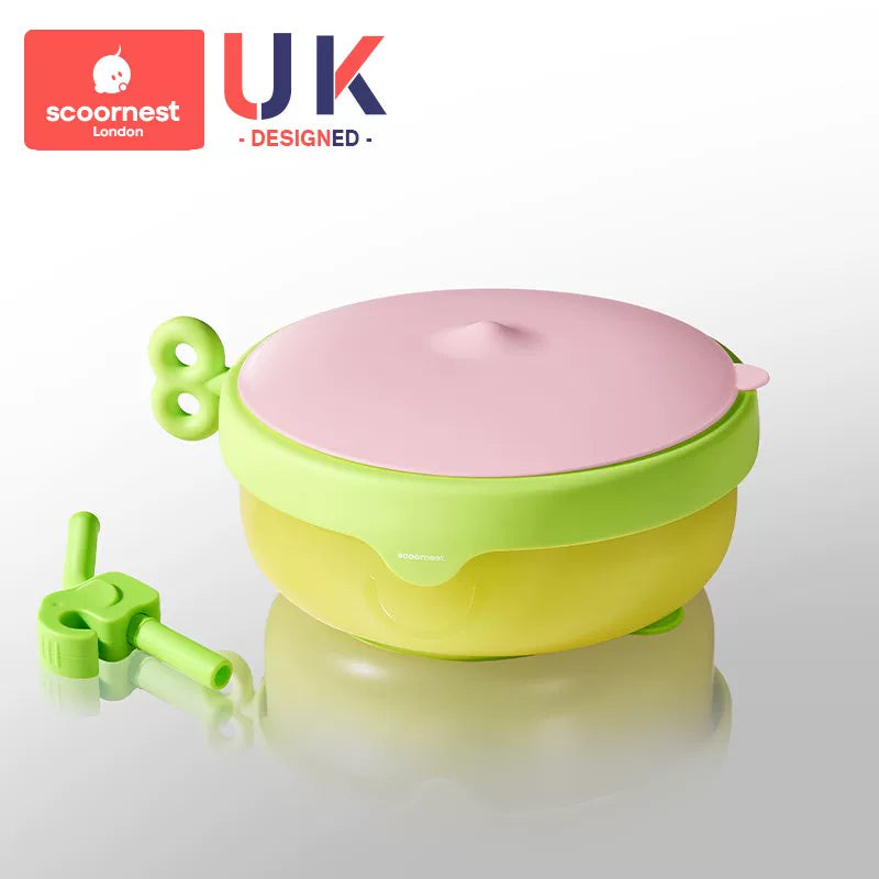 Kechao baby insulated bowl, baby food bowl, infant water-filled bowl, baby plate, suction cup bowl,