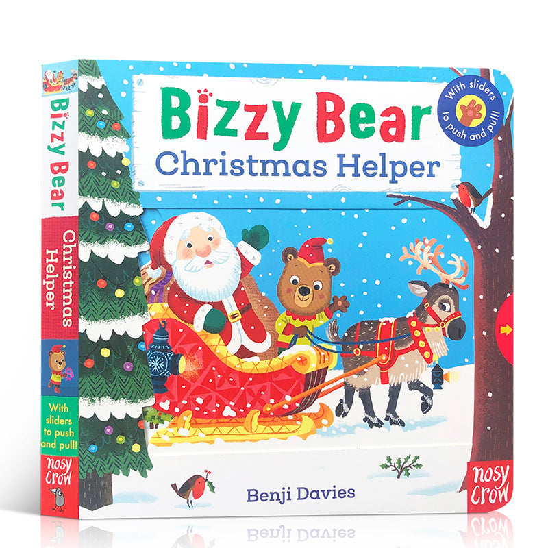 Baby Early Education Bizzy Bear Busy Bear Picture Book Sing Along with Me Push-Pull Book
