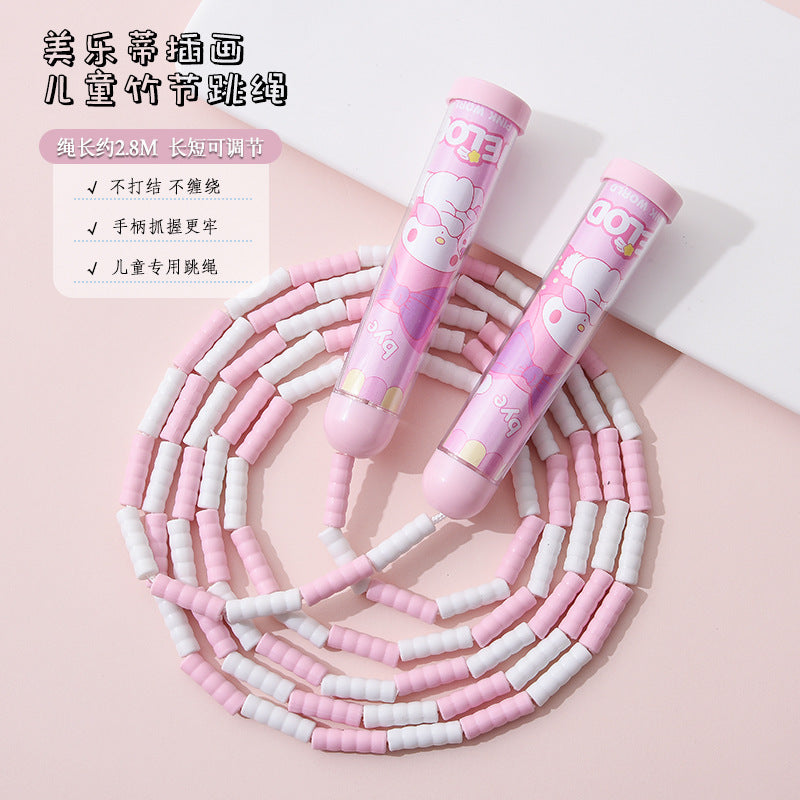 Children's Bamboo Jump Ropes Sanrio Capybara Nezha Ao Bing Multiple Options Available with Gaddison Illustration Series