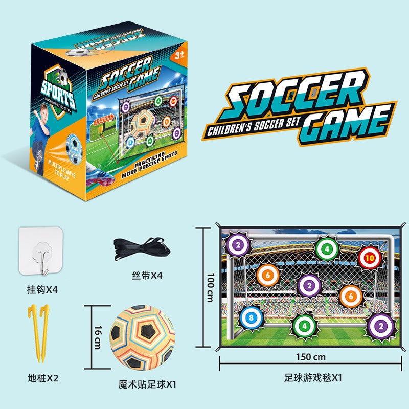 Cross-Border Popular Children's Football Outdoor Toys Sports Competition Interactive Digital Enlightenment Games Fabric Silent Indoor