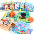 SOURCE manufacturer 4-Page 8-side cross-border baby cloth book tearable early education educational baby cloth book Science and Education toys
