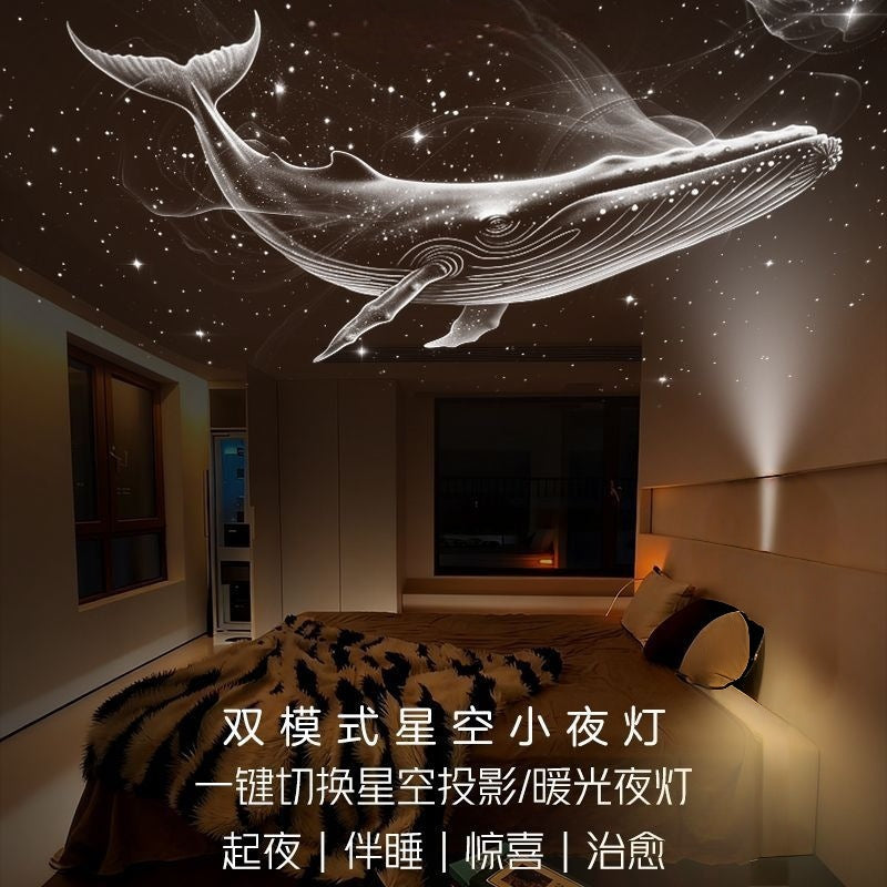 Little Eagle USB Projection Night Light, Nursing Atmosphere Lamp, Wireless Projection Lamp, Car-Mounted Starry Sky Ceiling Light