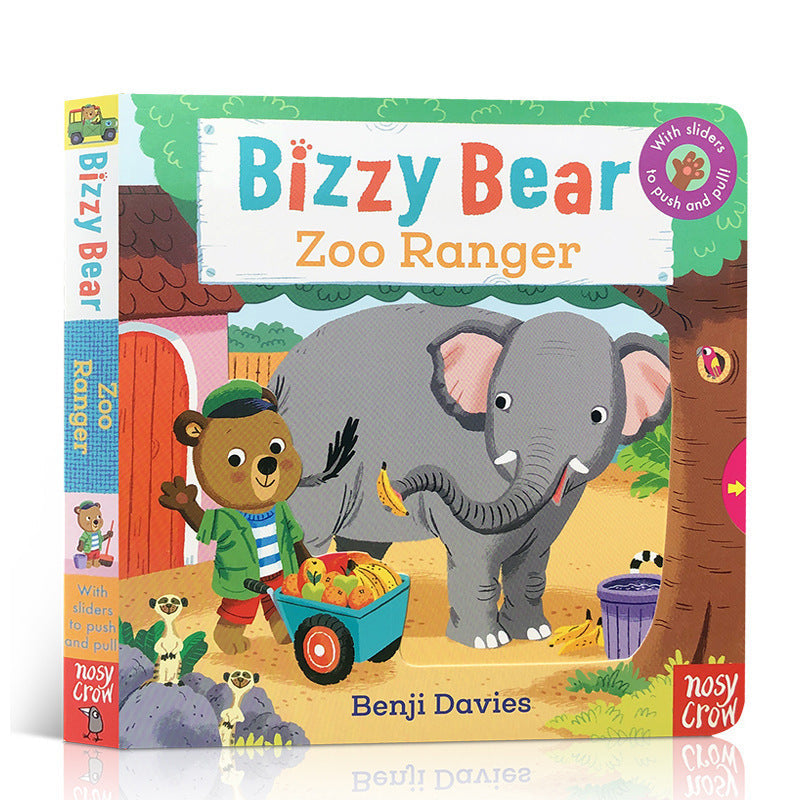 Baby Early Education Bizzy Bear Busy Bear Picture Book Sing Along with Me Push-Pull Book
