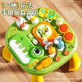 Across-Cage Early Learning Dinosaur Play Table for Kids—Educational Busy Learning Music Table Toy for Boys and Girls, Multi-Function Learning Desk