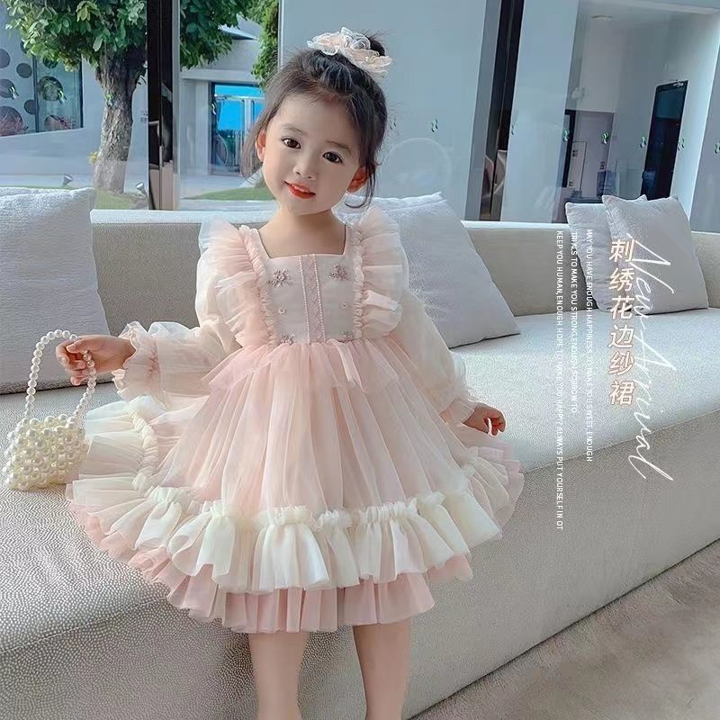 Girls' Dress Autumn 2026 New Style Children's Spring and Autumn Fashionable Long-Sleeve Princess Dress for Big Girls Trendy