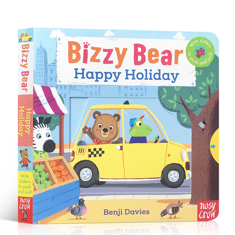 Baby Early Education Bizzy Bear Busy Bear Picture Book Sing Along with Me Push-Pull Book