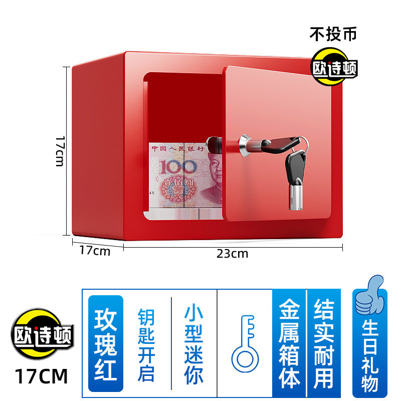 Metal Piggy Bank Safe Home Safe Mini Small Kidsren's Password Anti-theft Piggy Bank Birthday Gift