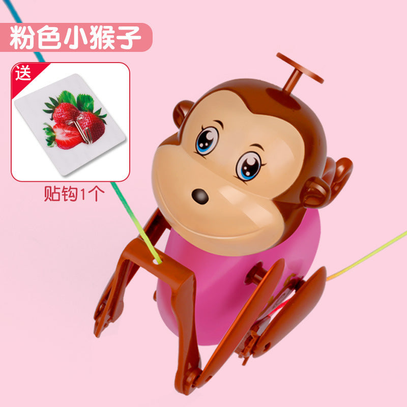Cross-border explosions climb rope monkey climb tree fun creative pull line will climb monkey net red children's toy stall manufacturers