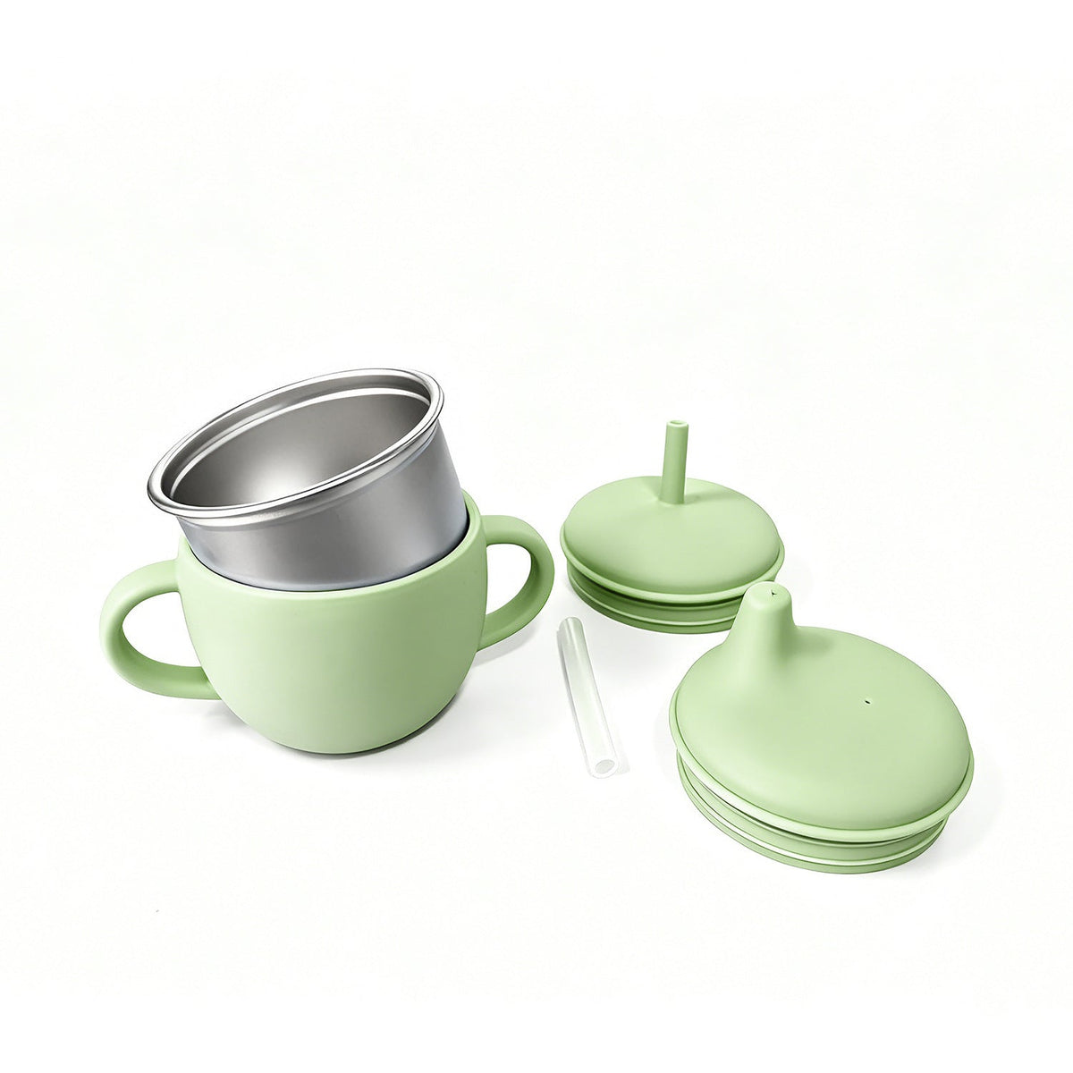 New Style Kidsren's Learning Drinking Cup, Baby Drinking Water Duckbill Cup, Drinking Milk Straw Cup, 304 Stainless Steel Inner Milk Bottle