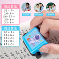 Addition & Subtraction Roller Stamp Multiplication & Division Practice Set Math Stamp for Primary School Mental Arithmetic Automatic Question Generator