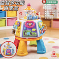 Kids’ Multifunction Early Learning Game Table, Educational Puzzle Toy, Baby Music Octahedron Treasure Chest, Birthday Gift Toy