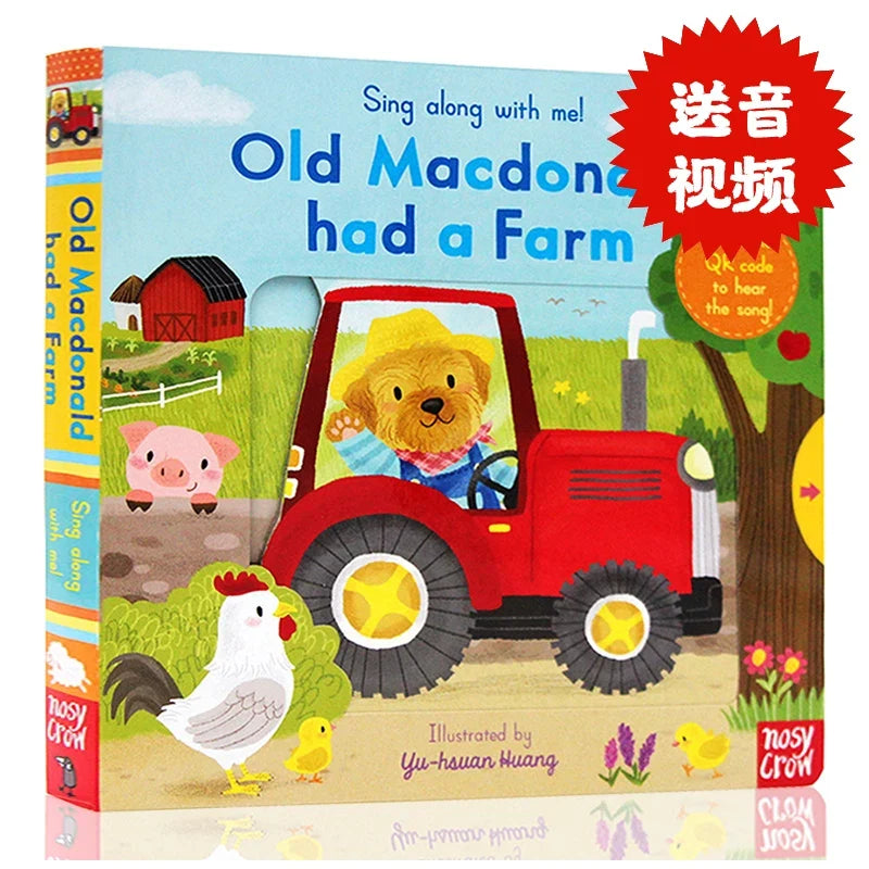 The Wheels on the Bus (English Original Nursery Rhyme Book with Mechanism