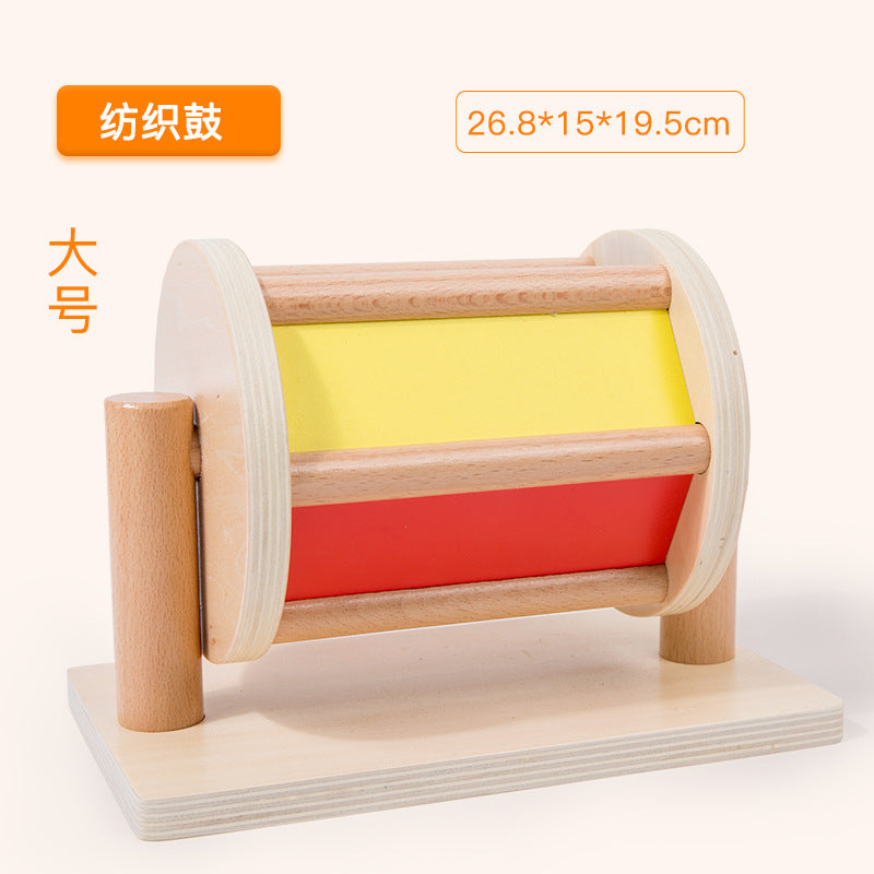Montessori Teaching Aids Wooden Drawer Box Textile Drum Press Ball Table Early Education Toy Set Montessori Early Education Toy Set