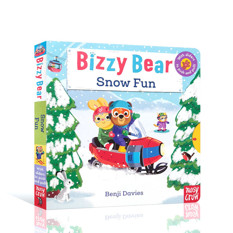 Baby Early Education Bizzy Bear Busy Bear Picture Book Sing Along with Me Push-Pull Book