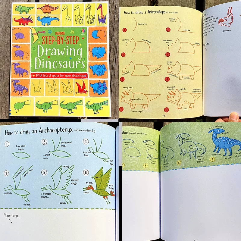 English children's simple drawing tutorial, art enlightenment, kindergarten babies learn to draw step by step