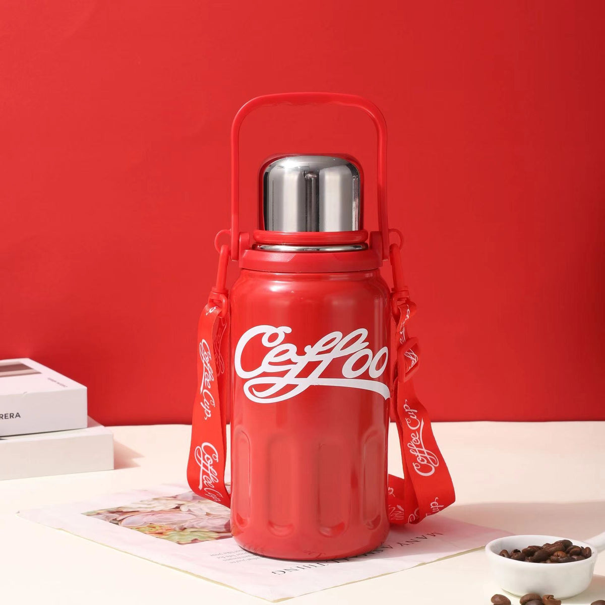 New Thermos Cup Women's 316 Stainless Steel Kettle Sports Large Capacity Outdoor Water Cup Portable Sports Cup