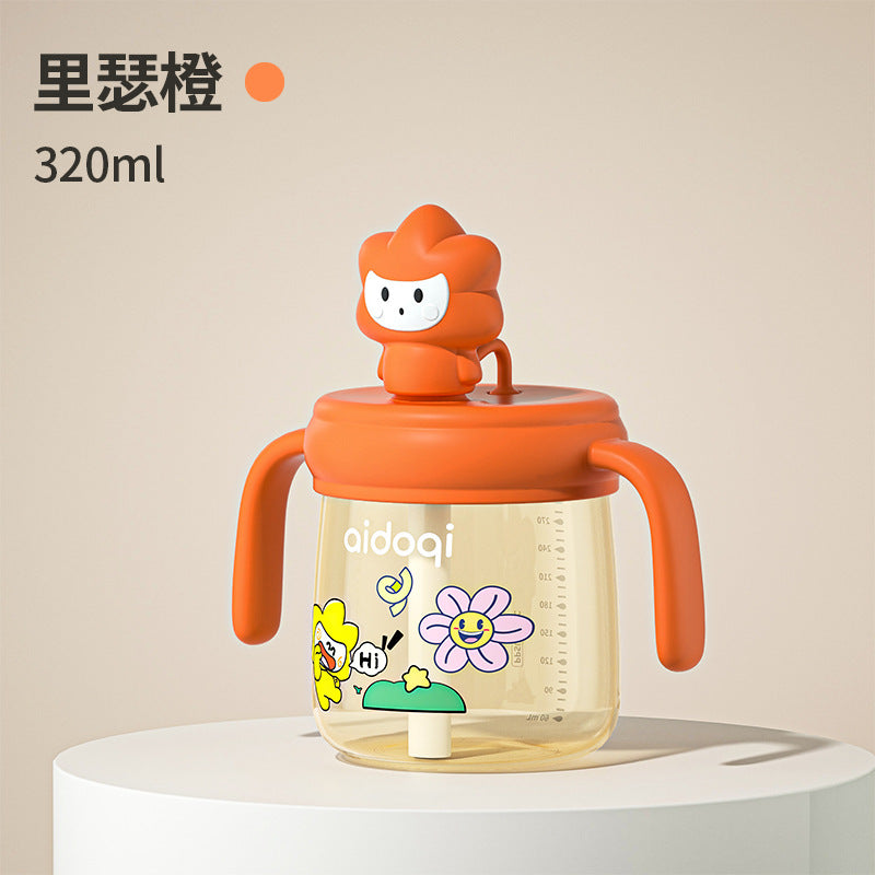 Idochi Children's Milk Cup PPSU Straight Drink Straight Drink Straight Drink Cup Kindergarten Baby Learn to Drink Cup Drop-proof