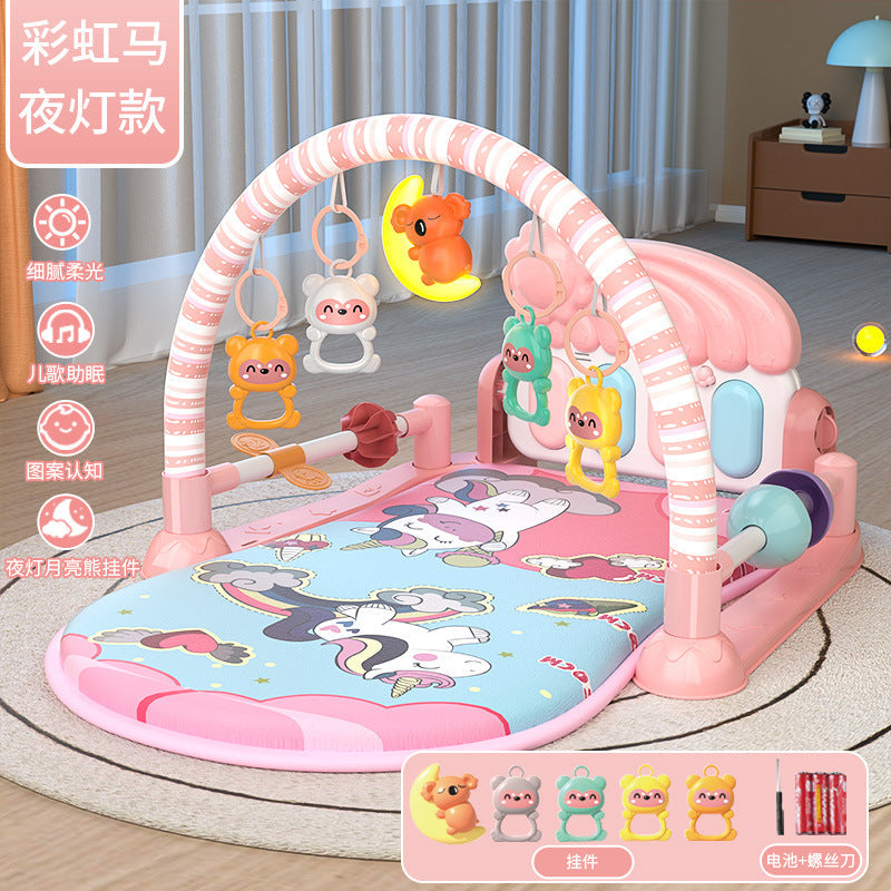 Baby Pedal Piano Toy Fitness Stand Early Education Educational Toy for Boys and Girls 0-3 Years Old Gift for Bouncing Babies