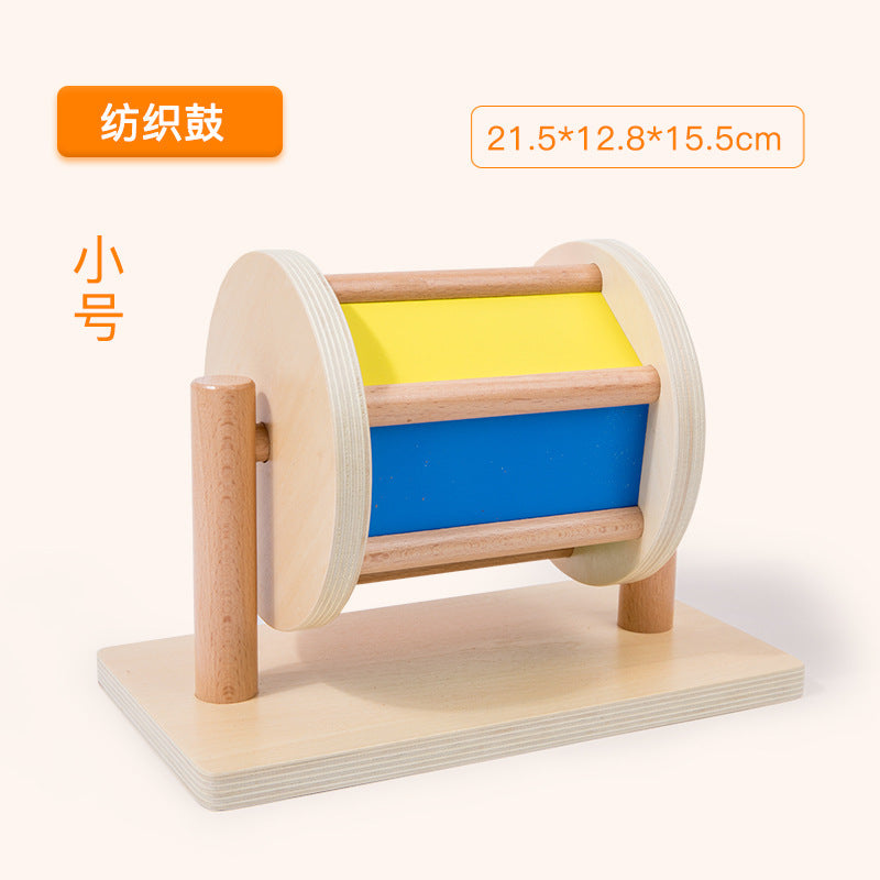 Montessori Teaching Aids Wooden Drawer Box Textile Drum Press Ball Table Early Education Toy Set Montessori Early Education Toy Set