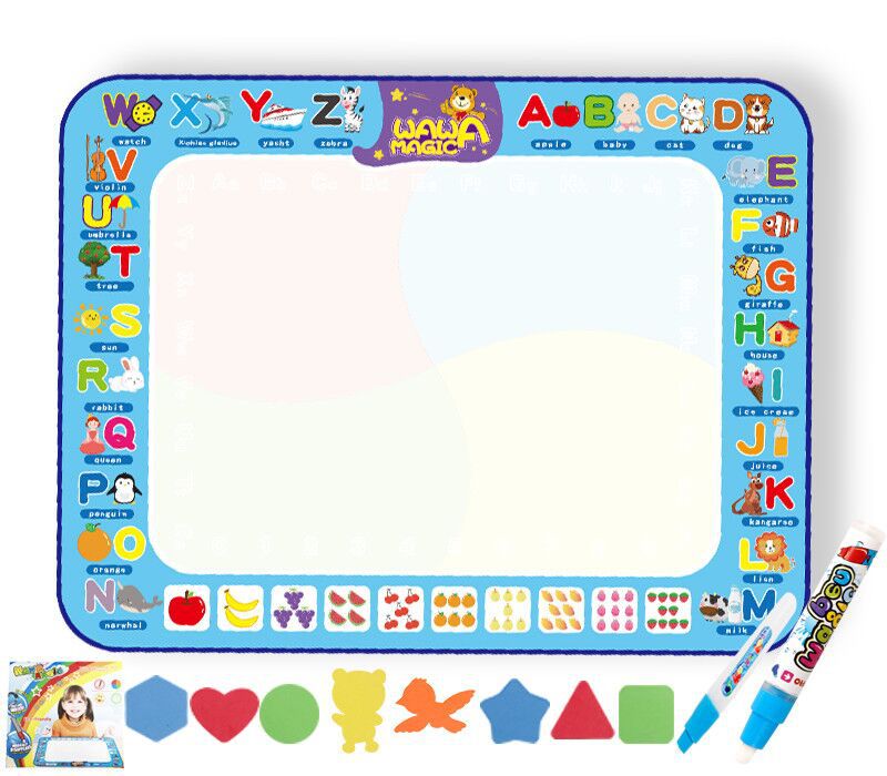 Amazon Cross-Border Children's Water Painting Canvas, Extra-Large Painting Mat, Magical Water Doodle Mat, Writing Toy, Children's Drawing Board