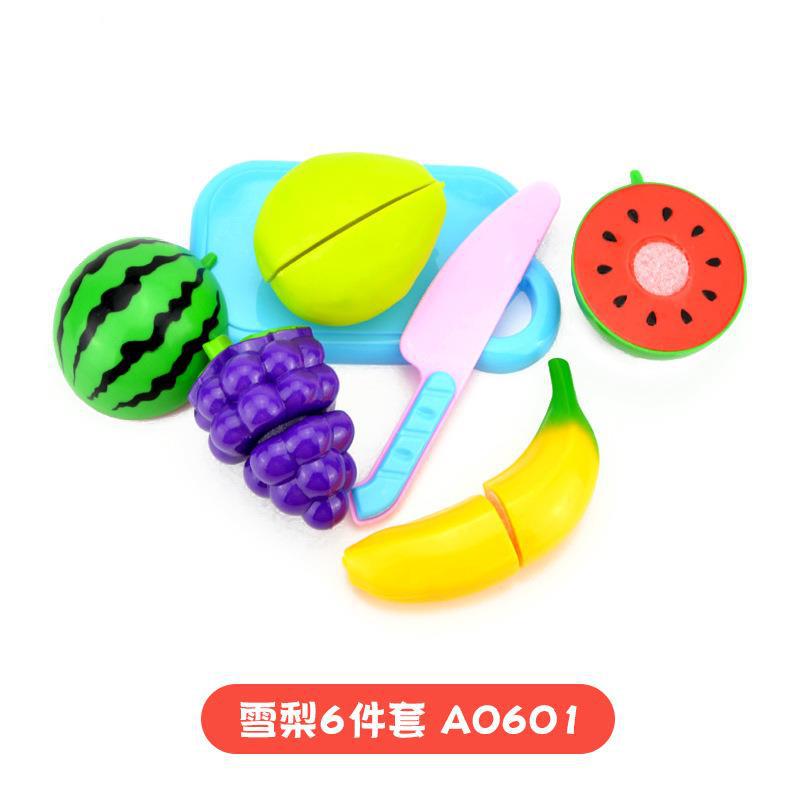Cross-border Children's Play-house Simulation Vegetables and Fruits Cutting Music Girls Cooking Kitchenware Educational Kitchen Toy suit