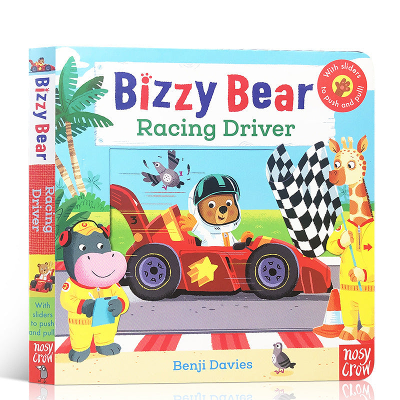Baby Early Education Bizzy Bear Busy Bear Picture Book Sing Along with Me Push-Pull Book
