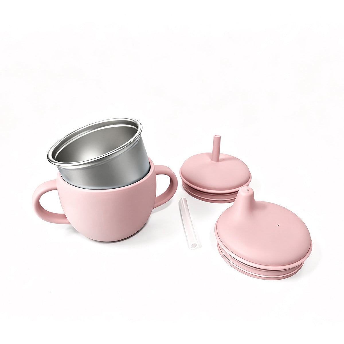 New Style Kidsren's Learning Drinking Cup, Baby Drinking Water Duckbill Cup, Drinking Milk Straw Cup, 304 Stainless Steel Inner Milk Bottle