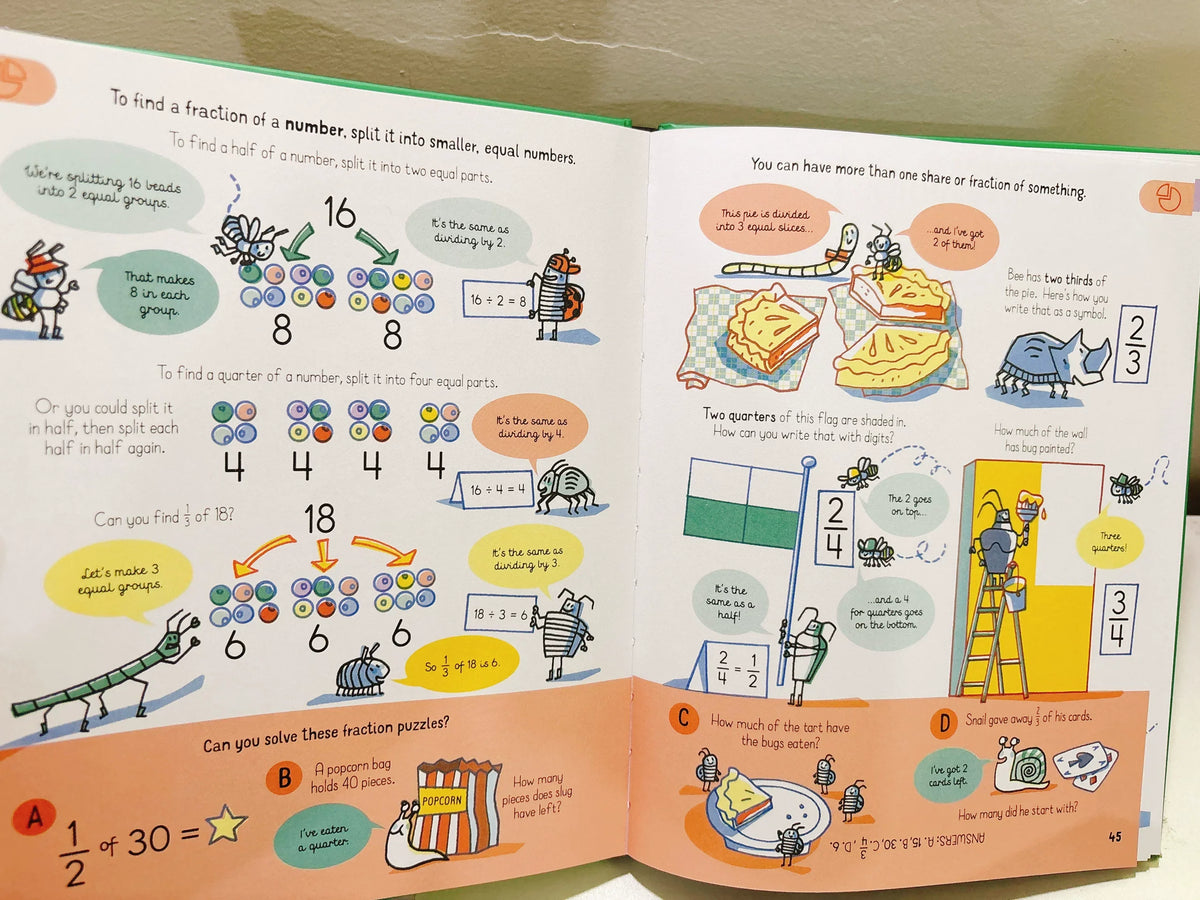 All the Maths you need to know by age 7 Children Educational English Picture Reading Book