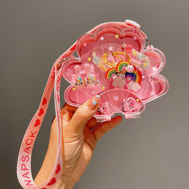 Children's jewelry baby cartoon cute fruit pendant bracelet suit birthday gift box in stock wholesale