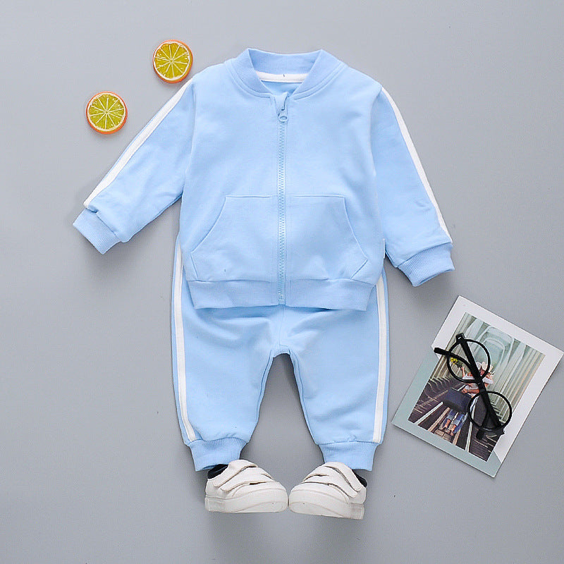 Foreign trade baby girl cartoon spring and autumn suit 1-5 years old baby foreign style small and medium-sized girls spring and autumn clothing factory direct sales