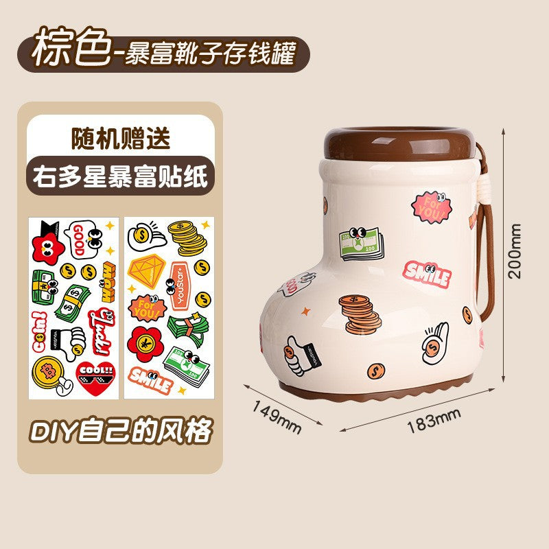 House shape piggy bank dopamine piggy bank boys and girls holiday gifts can be stored in desirable toy storage box