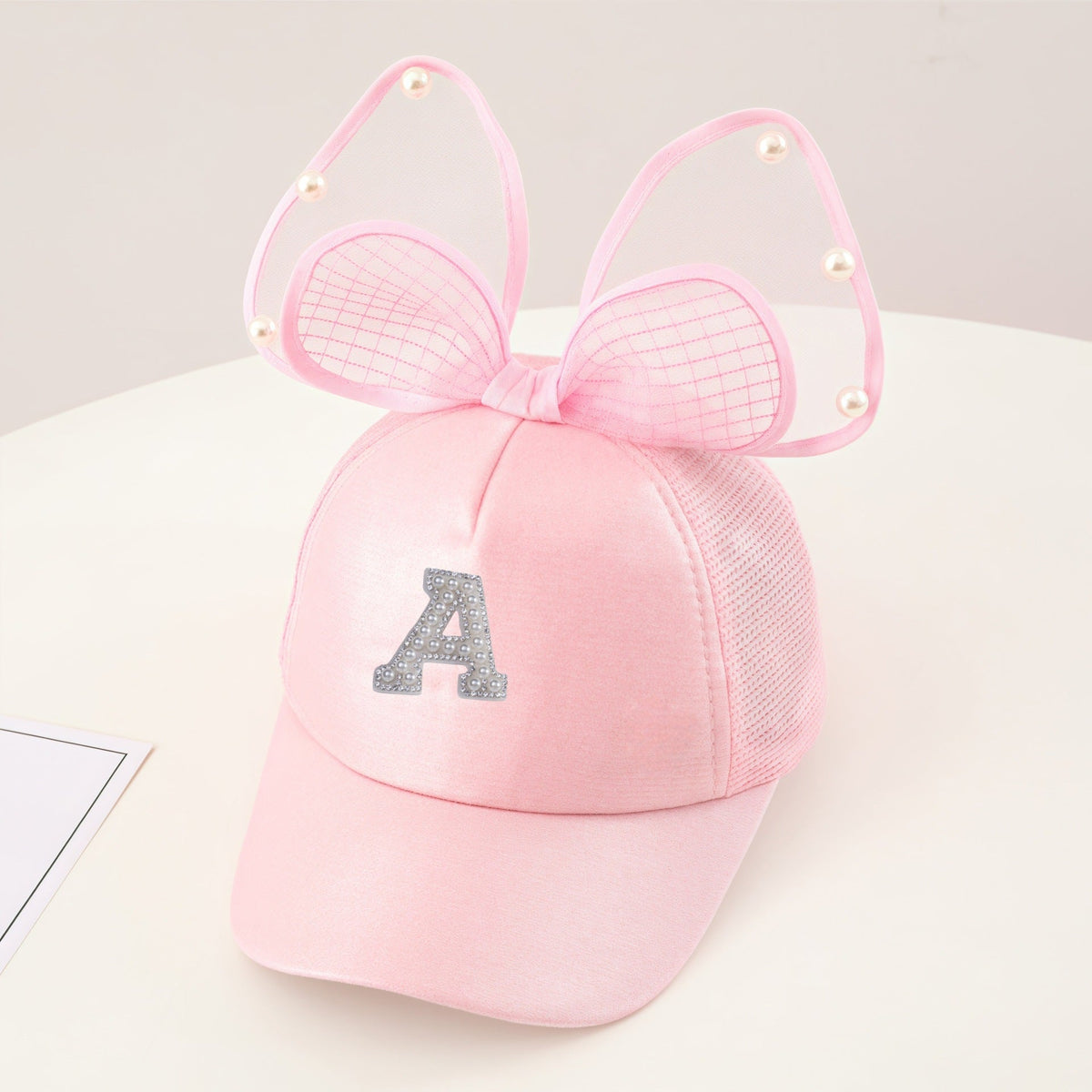 Hat Baby Baseball Cap Breathable Mesh Sun Hat Sun Protection Bowknot Peaked Cap Summer Sun Protection Sun Hat