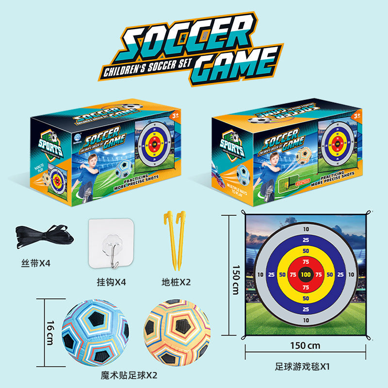 Cross-Border Popular Children's Football Outdoor Toys Sports Competition Interactive Digital Enlightenment Games Fabric Silent Indoor