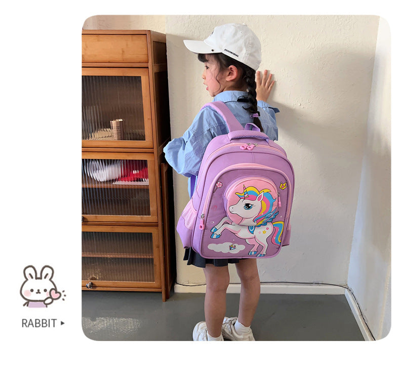 2024 New Sanrio Kuromi Cute Student School Bag Cartoon 3d Stereo Kindergarten Backpack Children's Travel Bag Gift - Baby's