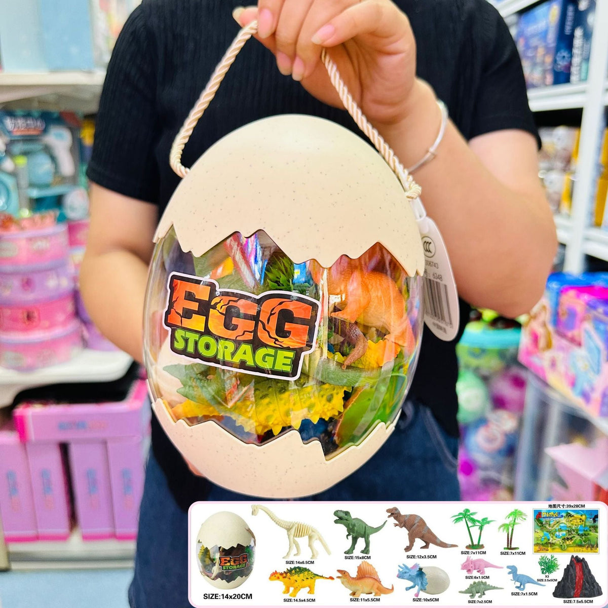 Children's Jurassic Large Dinosaur Egg Toy Dinosaur Triceratops Set Tyrannosaurus Rex World Simulation Animal Model