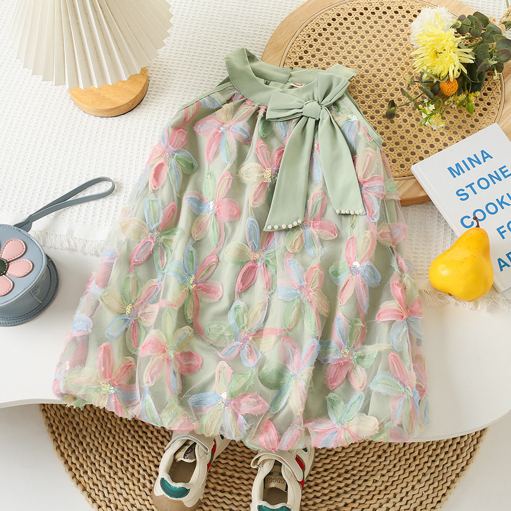 Baby girl bow princess dress Bangladesh cute party frock for kids birthday wedding photoshoot