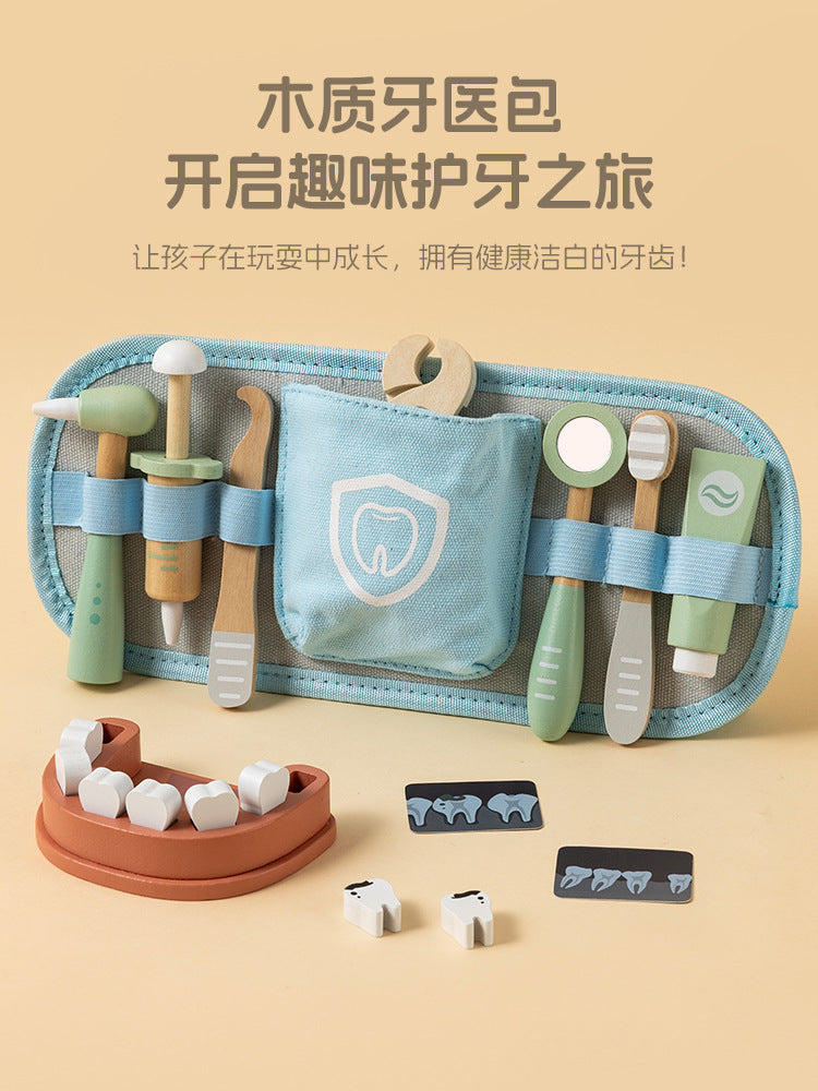 Children's Play House Toys Educational Toys Dentist Set Simulation Tool Kit Early Education Doctor Cross-Border Figani